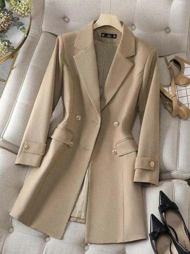Drune | Leichter Doppelt Gefütterter Blazer Mantel Für Frauen