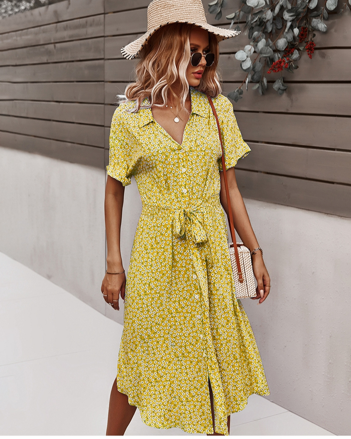 Drune | Sommerkleid Midi Das geblümte Kleid ist ein Must-Have für diesen Sommer