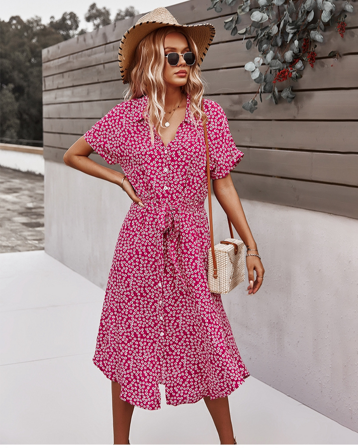 Drune | Sommerkleid Midi Das geblümte Kleid ist ein Must-Have für diesen Sommer