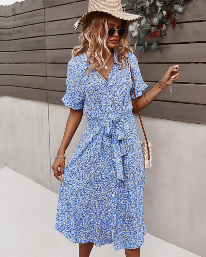 Drune | Sommerkleid Midi Das geblümte Kleid ist ein Must-Have für diesen Sommer