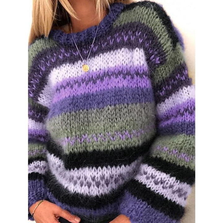 Drune | Warmer & Stylischer Gestreifter Strickpullover für Komfort