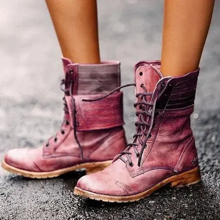 Drune | Stylische Damen Leder Stiefeletten
