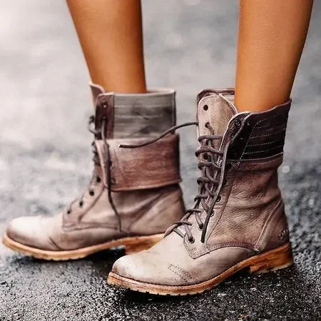 Drune | Stylische Damen Leder Stiefeletten