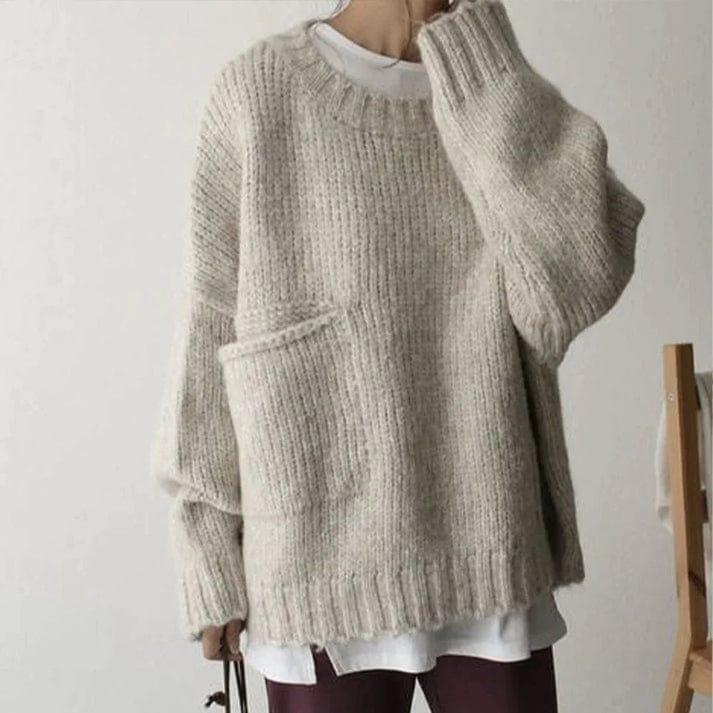 Drune | Stilvoller Oversized Pocket Pullover für den Winter