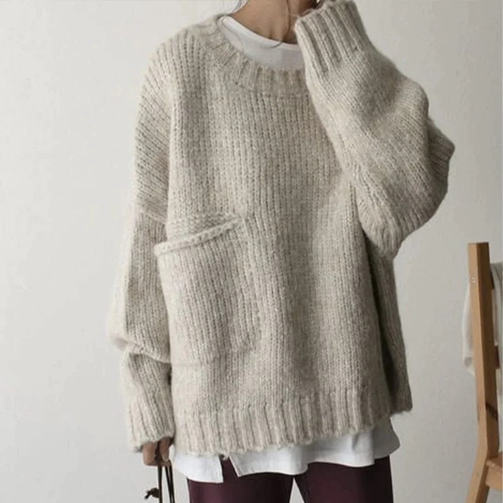 Drune | Stilvoller Oversized Pocket Pullover für den Winter