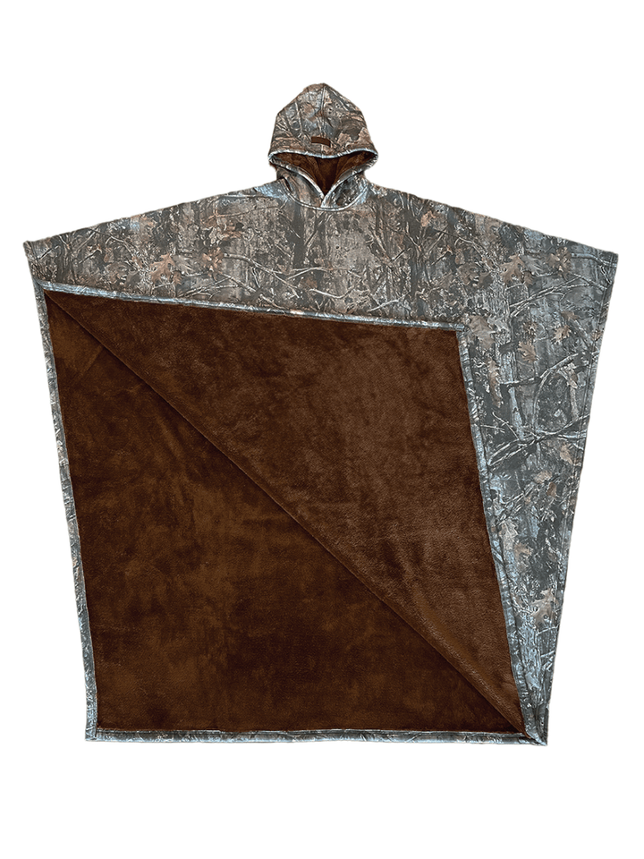 Drune | Luxuriöser Fleece-Poncho mit Kapuze für ultimativen Komfort