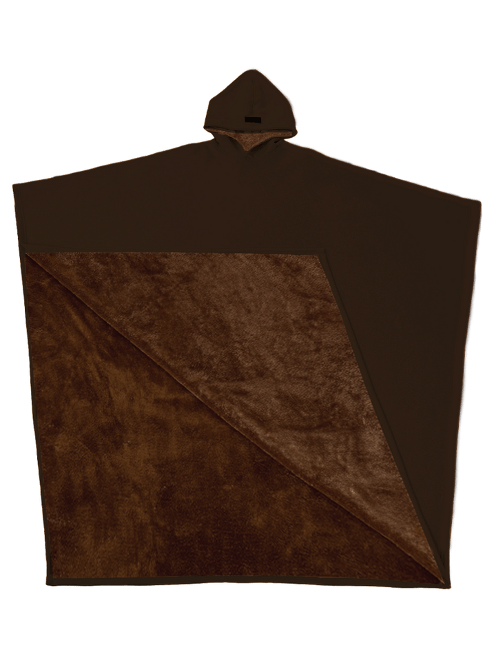 Drune | Luxuriöser Fleece-Poncho mit Kapuze für ultimativen Komfort