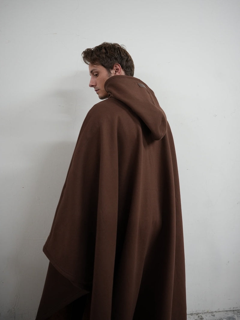 Drune | Luxuriöser Fleece-Poncho mit Kapuze für ultimativen Komfort