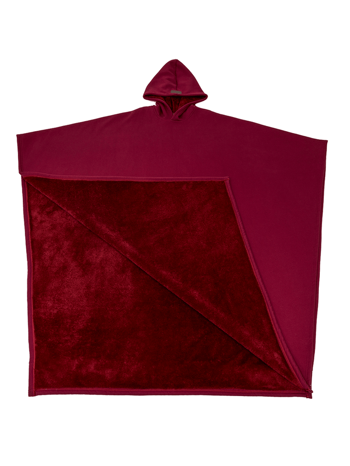 Drune | Luxuriöser Fleece-Poncho mit Kapuze für ultimativen Komfort