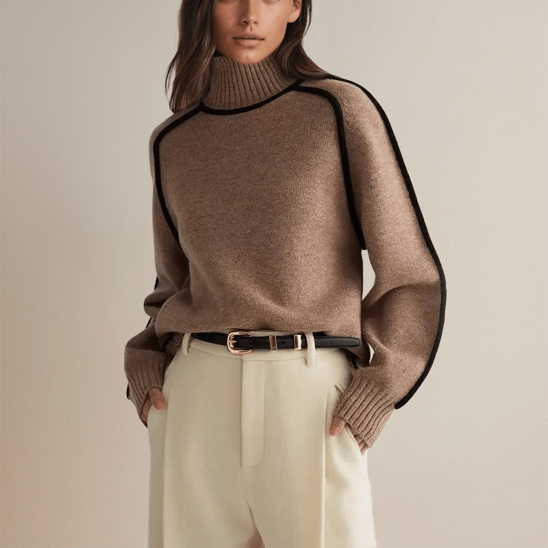 Drune | Luxuriöser Cashmere Couture Rollkragenpullover