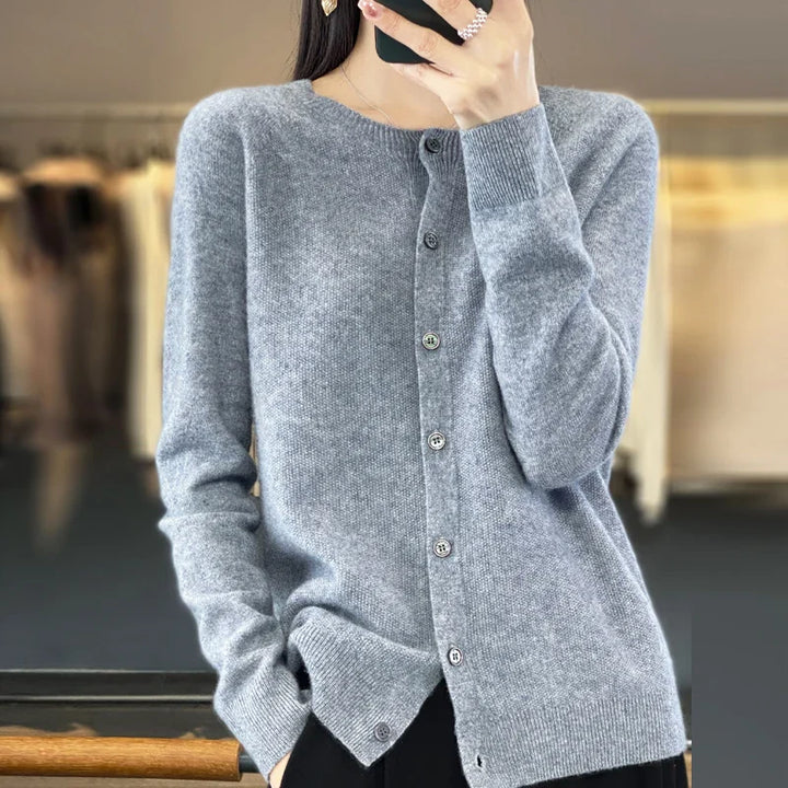 Drune | Damen Pure Merino Kaschmir Cardigan