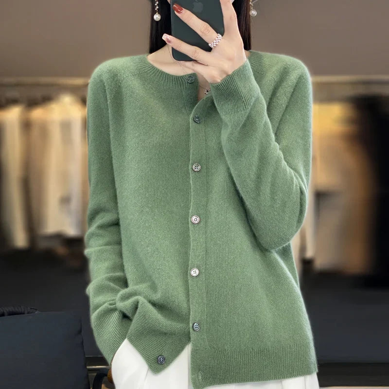 Drune | Damen Pure Merino Kaschmir Cardigan
