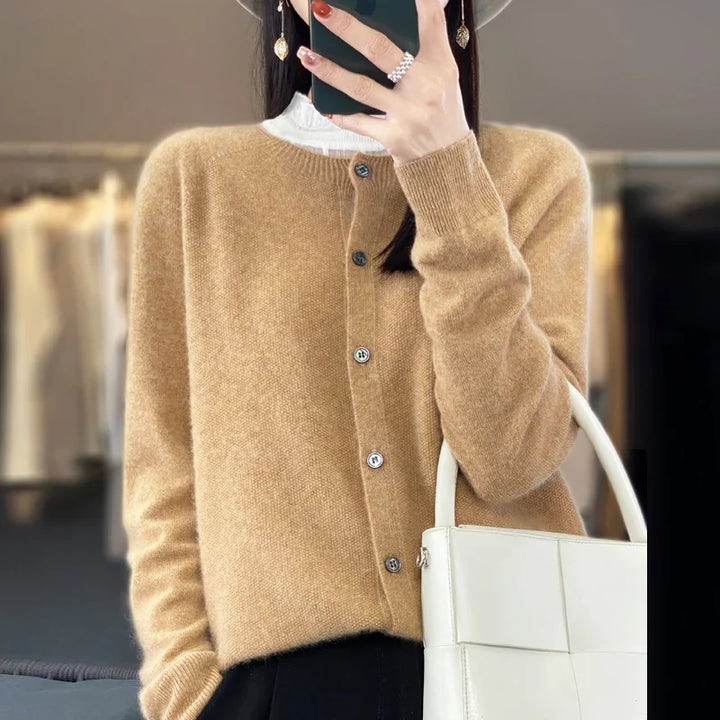 Drune | Damen Pure Merino Kaschmir Cardigan