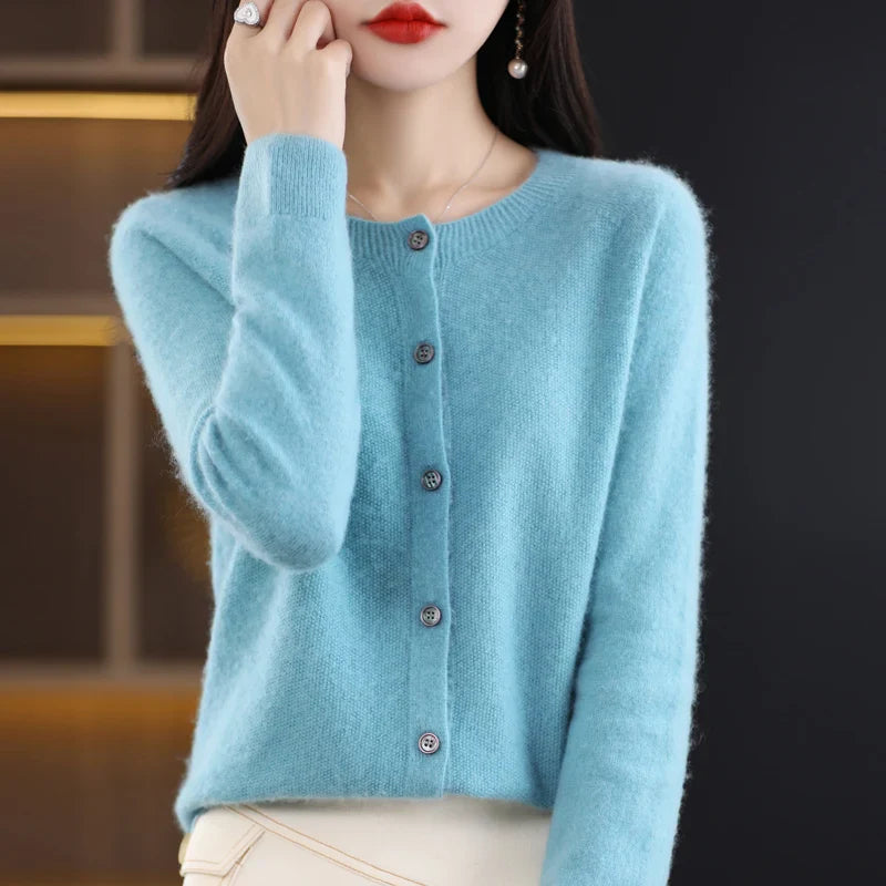 Drune | Damen Pure Merino Kaschmir Cardigan