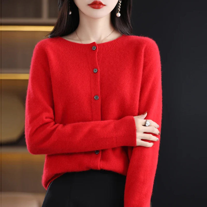 Drune | Damen Pure Merino Kaschmir Cardigan