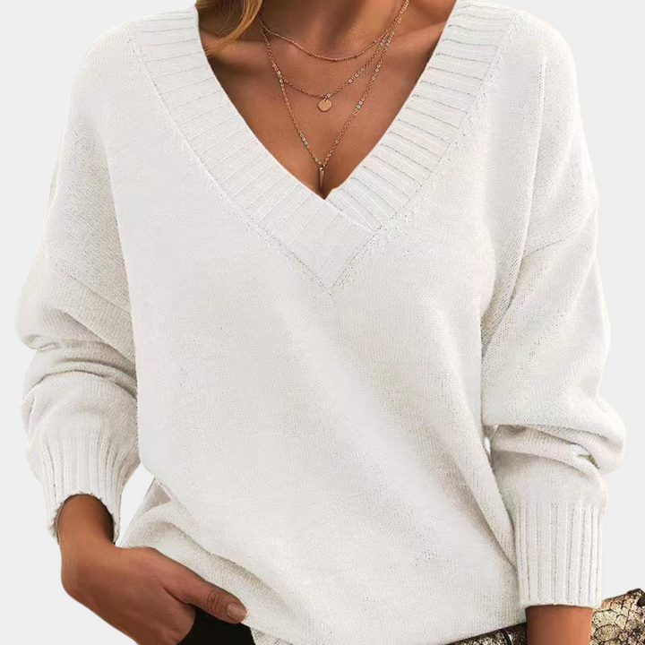 Drune | Chic V-Ausschnitt Strickpullover Stilvoll & Gemütlich Essential