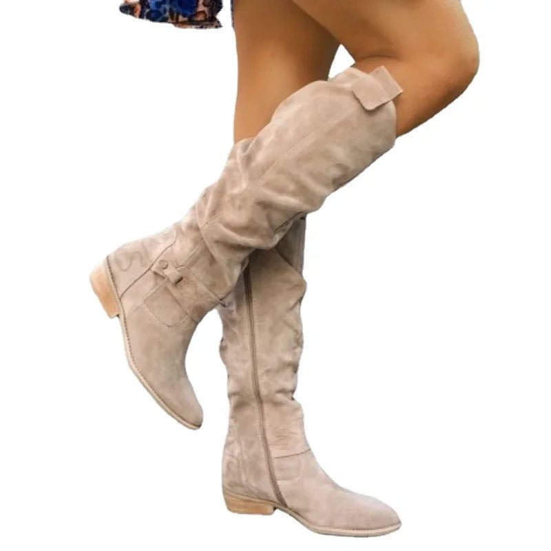 Drune | Schicke Retro-Suede-Stiefel für stilvolle Winterlooks