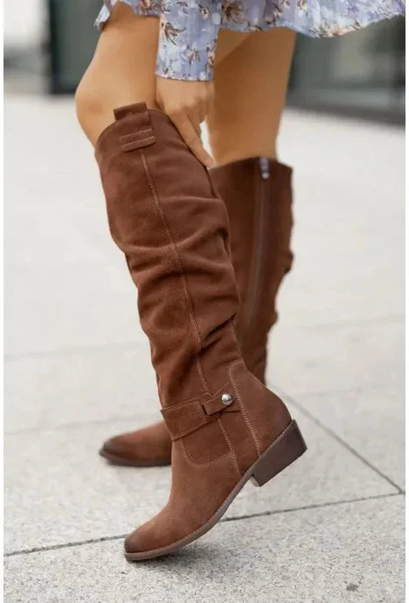 Drune | Schicke Retro-Suede-Stiefel für stilvolle Winterlooks