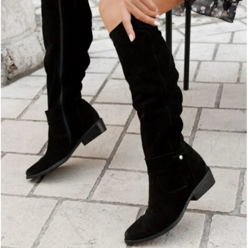 Drune | Schicke Retro-Suede-Stiefel für stilvolle Winterlooks