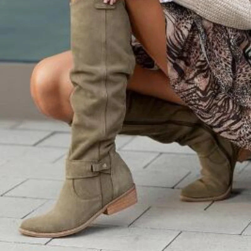 Drune | Schicke Retro-Suede-Stiefel für stilvolle Winterlooks