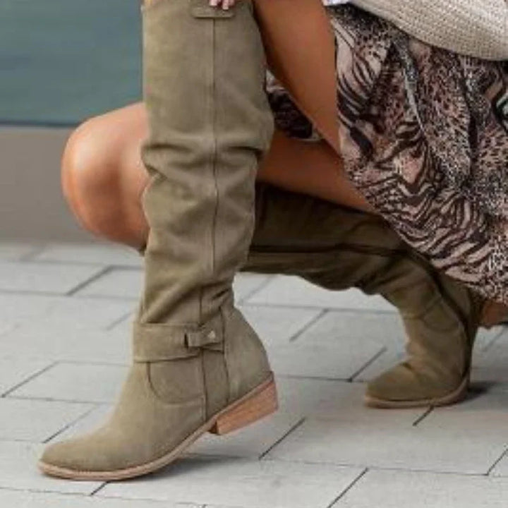 Drune | Schicke Retro-Suede-Stiefel für stilvolle Winterlooks