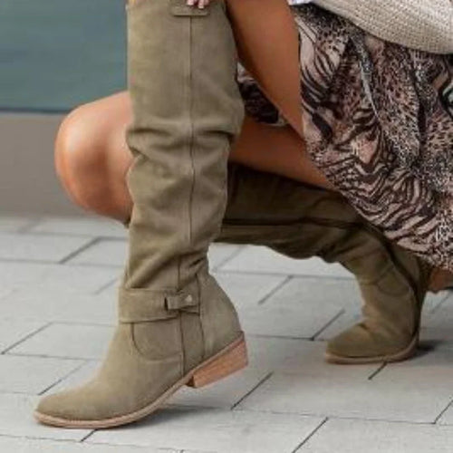 Drune | Schicke Retro-Suede-Stiefel für stilvolle Winterlooks