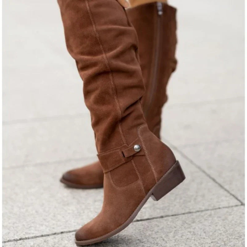 Drune | Schicke Retro-Suede-Stiefel für stilvolle Winterlooks