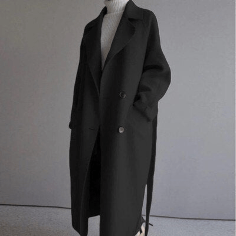 Drune | Eleganter Wollmantel mit zeitlosem Design und Taschen