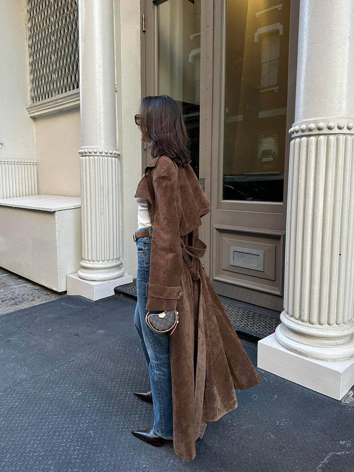 Drune | Stylischer Leder-Trenchcoat für schicke Looks