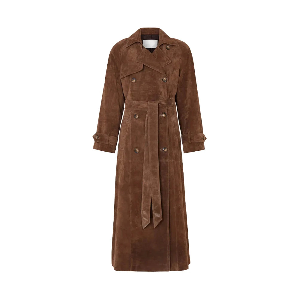 Drune | Stylischer Leder-Trenchcoat für schicke Looks