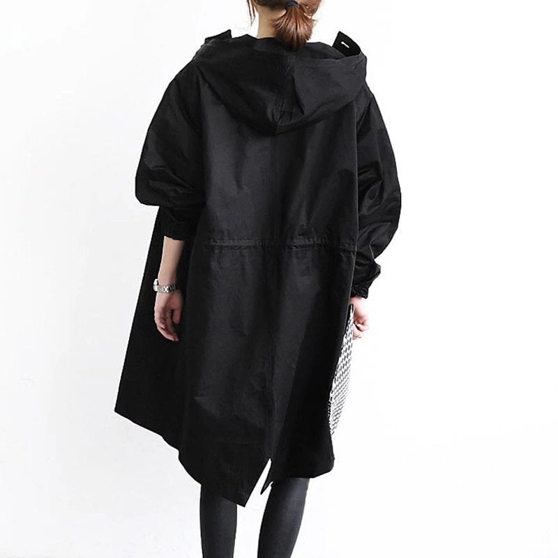 Drune | Eleganter Trenchcoat Ganzjahres Solid Color