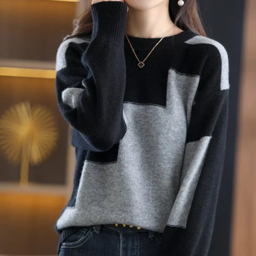 Drune | Eleganter Langarm Damenpullover Gemütlich, Stilvoll & Vielseitig