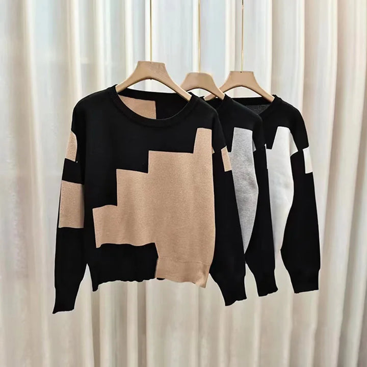Drune | Eleganter Langarm Damenpullover Gemütlich, Stilvoll & Vielseitig