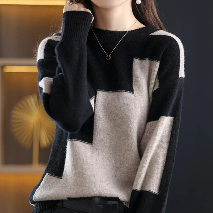 Drune | Eleganter Langarm Damenpullover Gemütlich, Stilvoll & Vielseitig