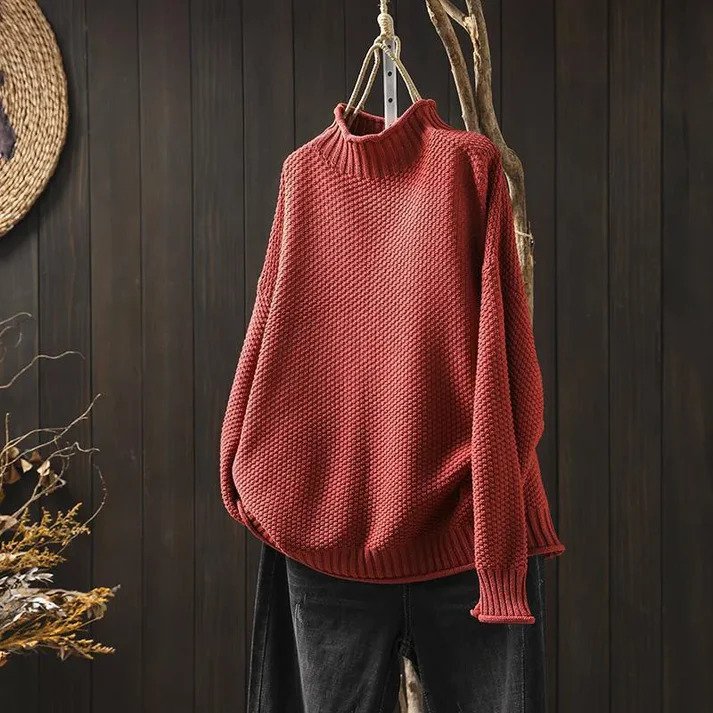 Drune | Damen Gemütlicher Strick-Pullover mit Rollkragen Stilvoll & Warm