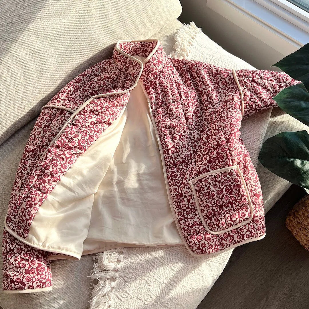 Drune | Gestepptes Blumenjacke