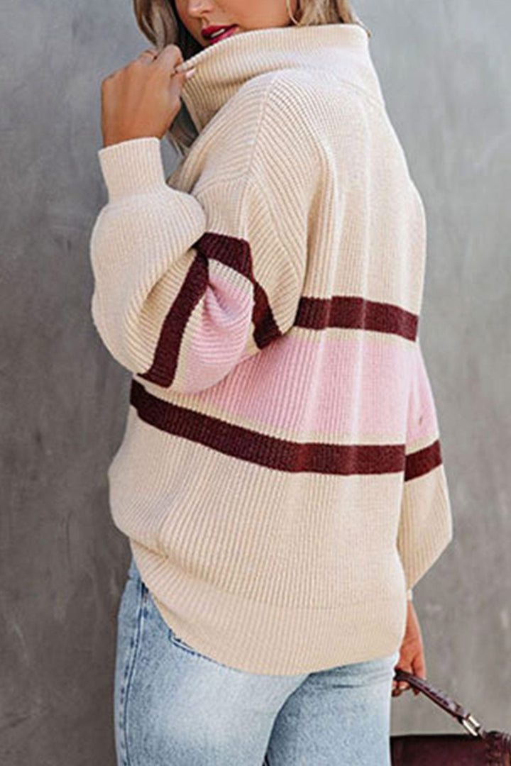 Drune | Eleganter Damen Halb-Zip-Pullover aus Baumwolle – Warm & Bequem