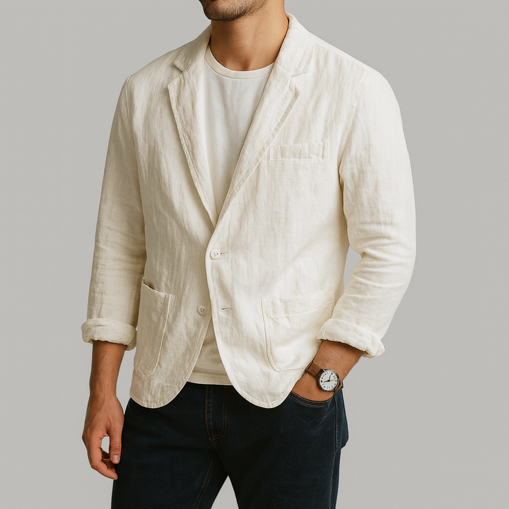 Drune | Leichte Strickjacke aus Leinenmischung
