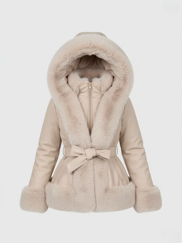Drune | Wintermantel für Frauen mit Kapuze, elegant und bequem