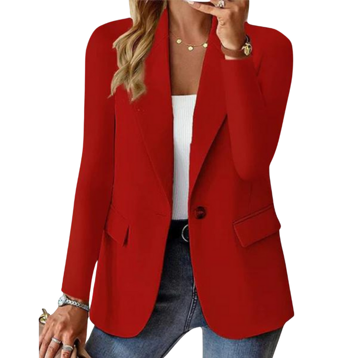 Drune | Eleganter Blazer mit Ein-Knopf-Verschluss und Taillierter Passform für Damen