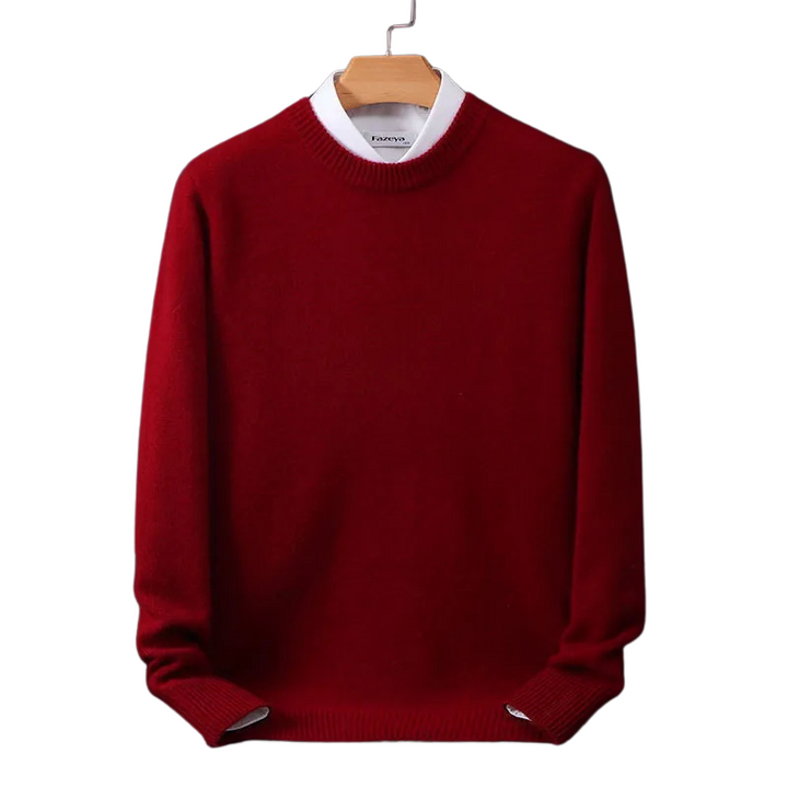 Drune | Eleganter klassischer Rundhalsausschnitt Pullover