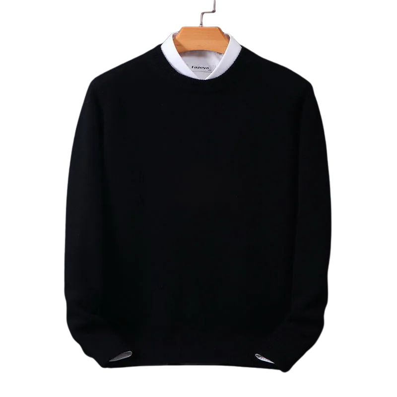 Drune | Eleganter klassischer Rundhalsausschnitt Pullover