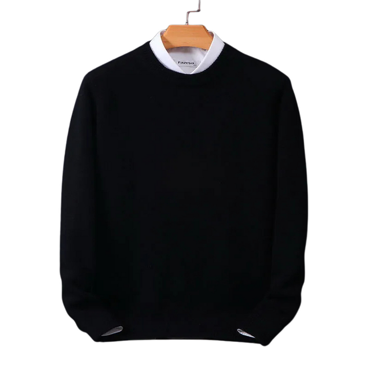Drune | Eleganter klassischer Rundhalsausschnitt Pullover