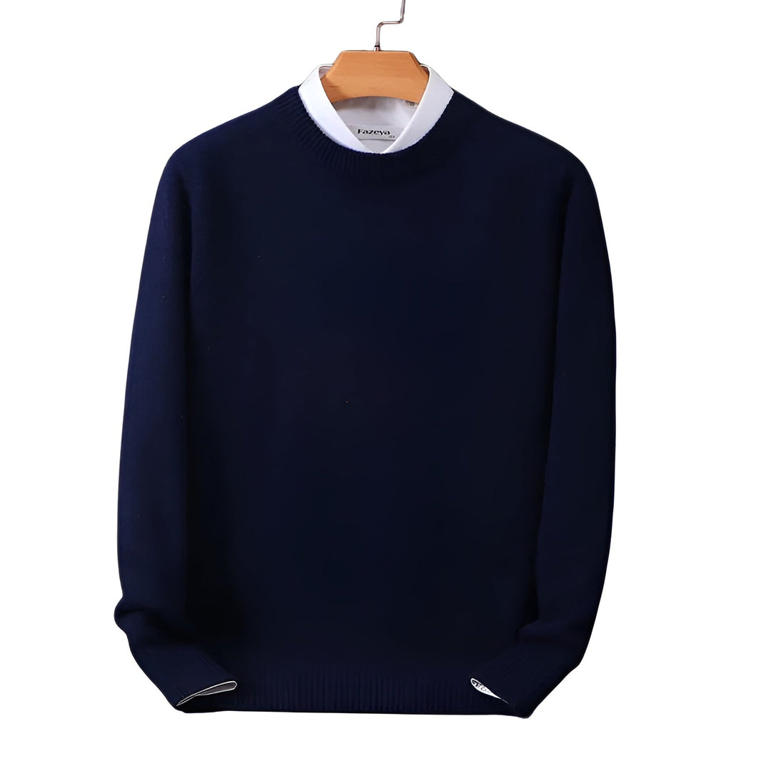 Drune | Eleganter klassischer Rundhalsausschnitt Pullover