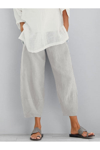 Drune | Lockere Passform Knöchellange Sommerhose Damenhose