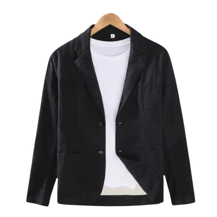 Drune | Lässiger Sommerblazer für Herren mit Knöpfbarem Verschluss