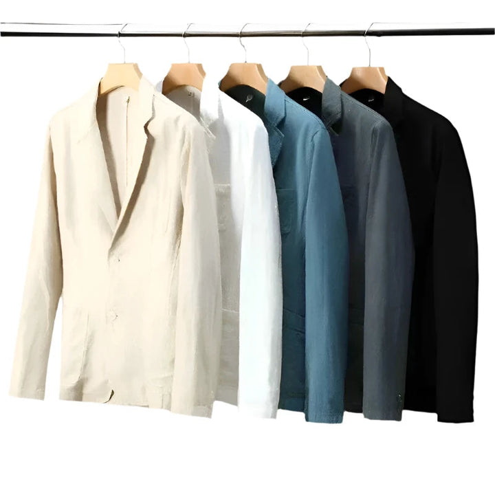 Drune | Lässiger Sommerblazer für Herren mit Knöpfbarem Verschluss