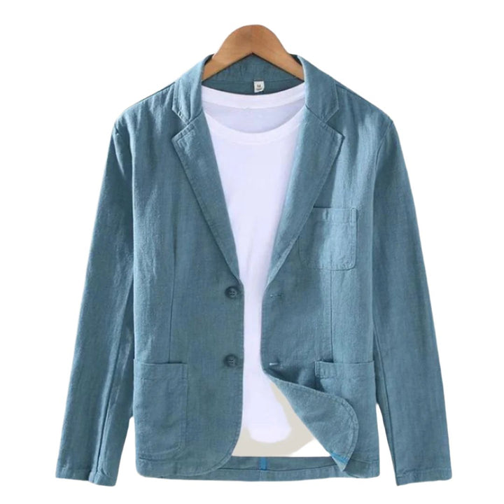 Drune | Lässiger Sommerblazer für Herren mit Knöpfbarem Verschluss