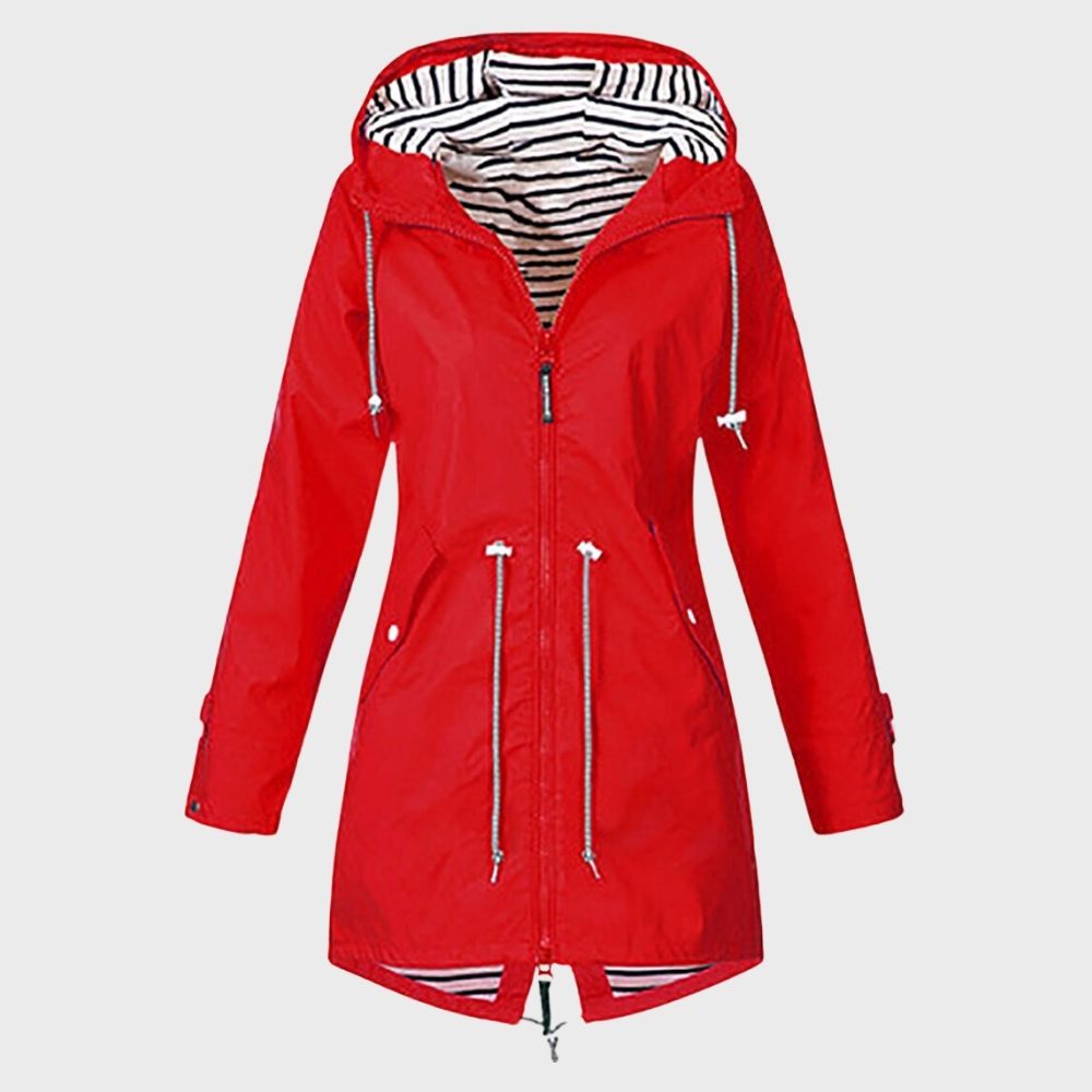 Drune | Damen Frühjahr Tailliertes Regenjacke