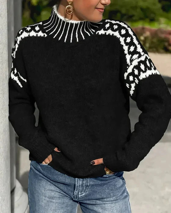 Drune | Signiertes Sweatshirt mit Hohem Kragen